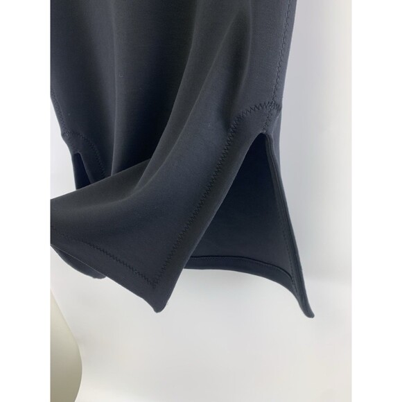 Spanx Pencil Skirt Black Modal Spandex Pull On Side Slits Stretch Womens Large - Picture 4 of 12